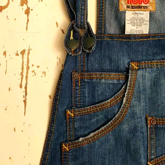 Gypsy Whiskers Heavy On The Pockets Denim Overall - Picture 7 of 16